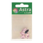 Хрустальные стразы в цапах формы миндаль, розовый 7х15 мм, 5 шт. Astra&Craft, МЦ011НН715