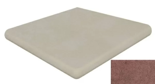 Угловая ступень Gres de Aragon 905655 Capri Rojo Esquina Redondeado 33х33