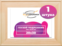 Глухой подрамник 20x30 см. сеч. 40х18 мм.