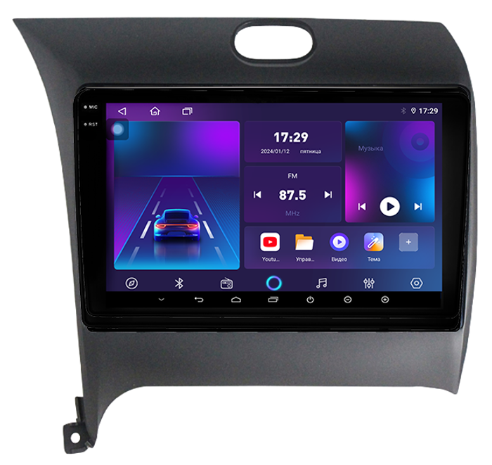 Магнитола для KIA Cerato 2013-2018 (YD) - Parafar PF280RN2K на Android 13, Быстрая, QLED+2K, CarPlay, 4G SIM-слот