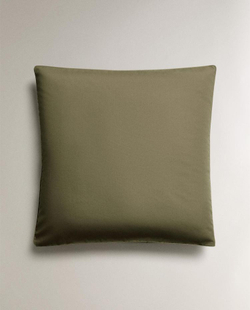 ZARA HOME НАВОЛОЧКА ИЗ ХЛОПКА ПЕРКАЛЬ (300 НИТЕЙ), ЗЕЛЕНЫЙ