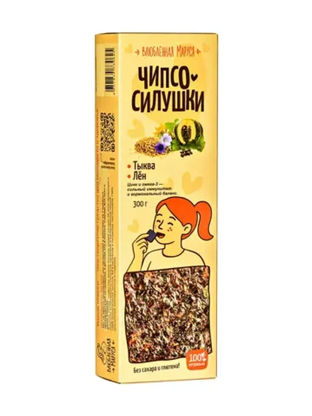 Чипсо-силушки лен-тыква, 300г