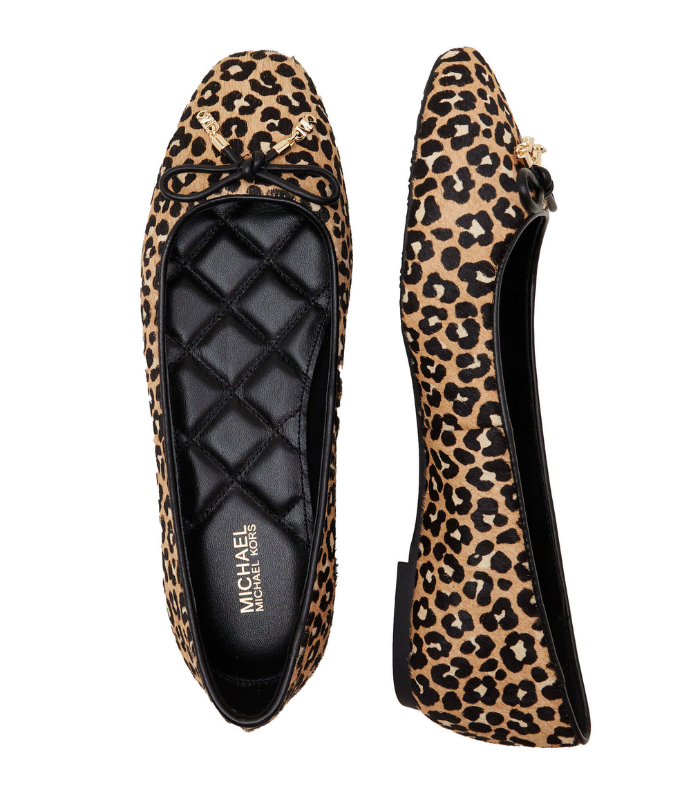 Кожаные балетки Michael Kors - коричневый(40F3NRFP1H)