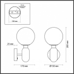 Бра Odeon Light Okia 4668/1W