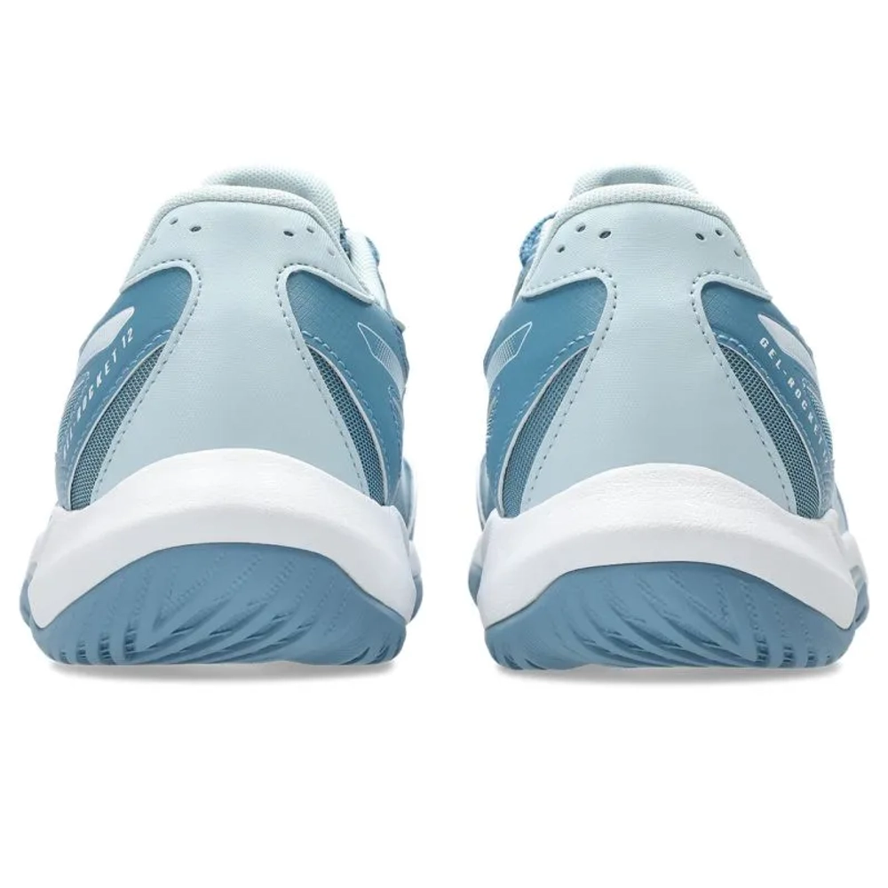 Мужские кроссовки для сквоша/бадминтона Asics Gel-Rocket 12 - saba blue/cool grey