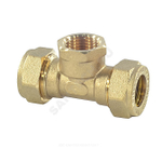 Тройник латунь 25Aх1"х25 обжим/ВР STAHLMANN STFL25000125BEF