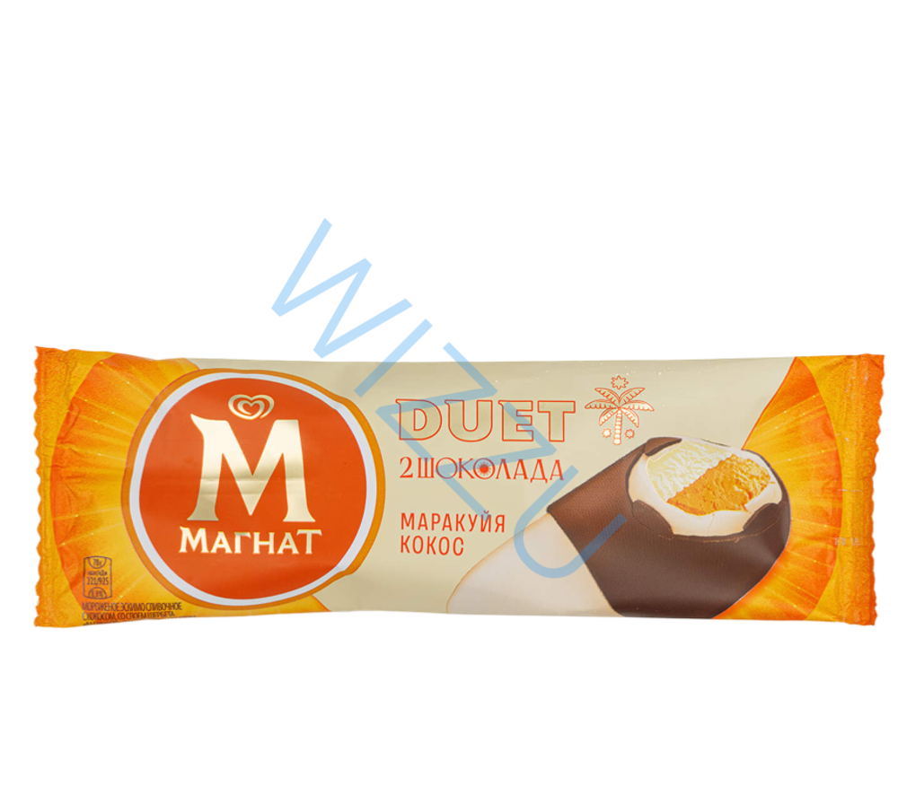 Мороженое Магнат Дуэт 2 шоколада Маракуйя Кокос 70гр