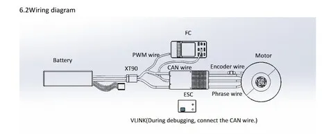 ESC регулятор мотора T-Motor V80A 6-14S PWM/CAN