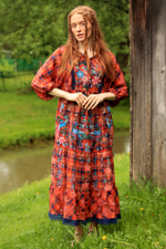 Dress "Blueberry-25. Blooming Garden"