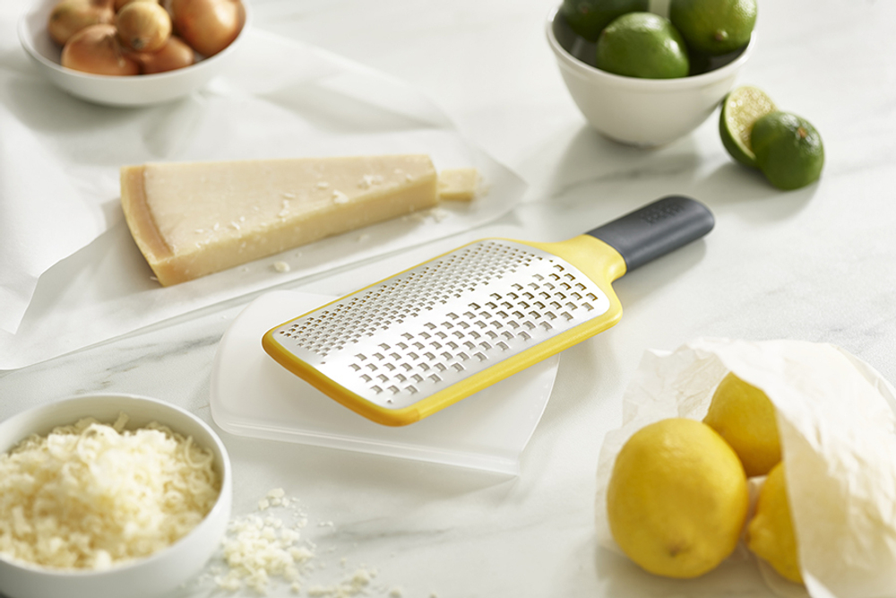 Терка с двумя лезвиями multi-grate, желтая