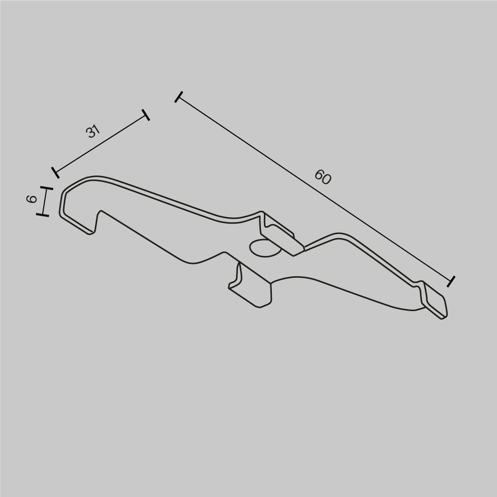 Фиксатор для накладного монтажа Maytoni Exility TRA034HS-21W