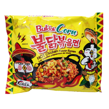 Лапша "Hot Chicken Ramen flavor" со вкусом кукурузы 130гр, Южная Корея
