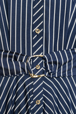 ПЛАТЬЕ МИДИ В ПОЛОСКУ С РЕМНЕМ — ZARA
