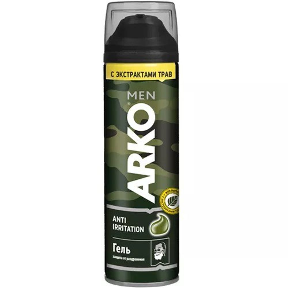 Гель для бритья Арко Anti Irritation 200мл, шт