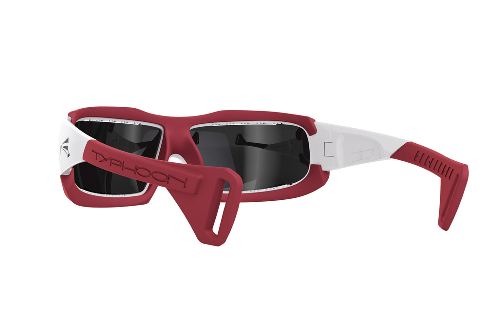 Спортивные очки LiP Typhoon / Gloss White - Red / Zeiss / PA Polarized / Methane Smoke