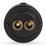 Переключатель (проходной) ретро тумблерный 2 кл. Черный "Black matt" VINTAGE-BRASS 30402-5 / 2 группы света, проходной