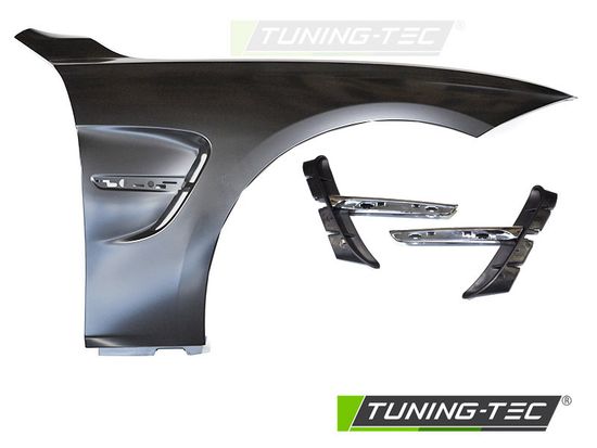 FENDERS SPORT STYLE WITH SIDE VENT CHROME fits F30 F31 11-18