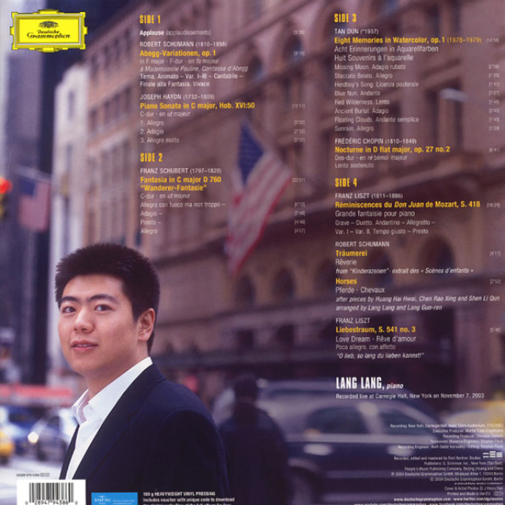 Lang Lang / Live At Carnegie Hall (2LP)