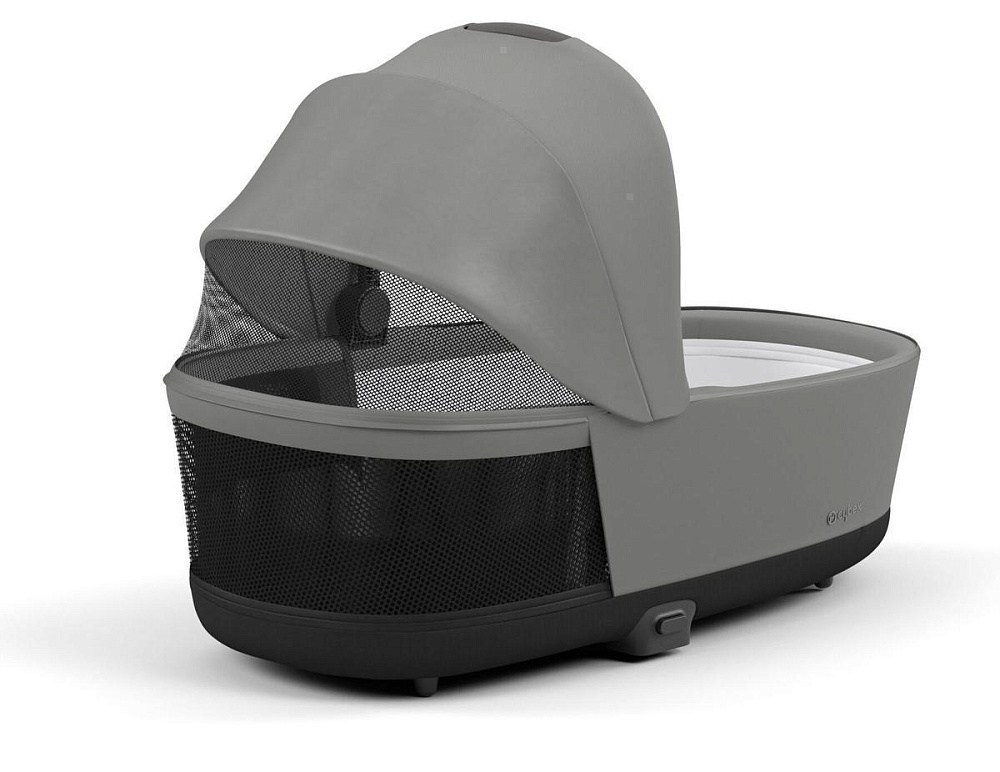 Коляска 3 в 1 Cybex Priam IV Chrome Brown complete и автокресло Aton S2 i-Size Ocean Blue Mirage Grey