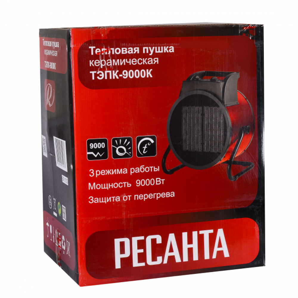 Тепловентилятор Ресанта ТЭПК-9000К 380В 67/1/33