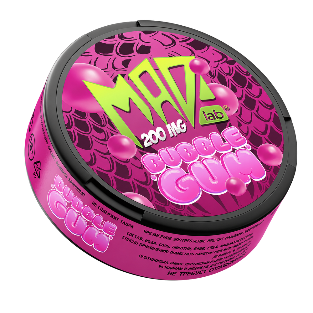 MAD BUBBLETAPE GRAPE (200 МГ) - ЖВАЧКА СОЧНЫЙ ВИНОГРАД