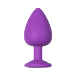 Анальная пробка Emotions Cutie Large Purple light blue crystall 4013-05Lola
