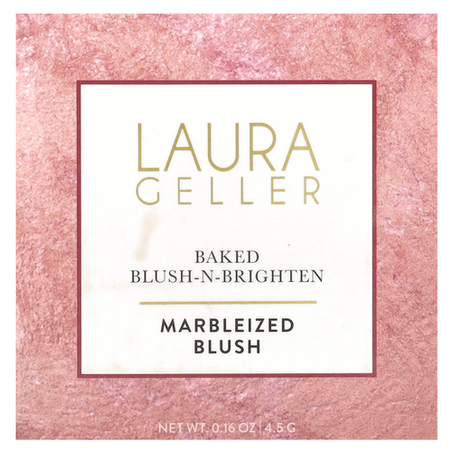 Laura Geller, Baked Blush-N-Brighten, румяна с эффектом мерцающего эффекта, оттенок 0018039B Ethereal Rose, 4,5 г (0,16 унции)