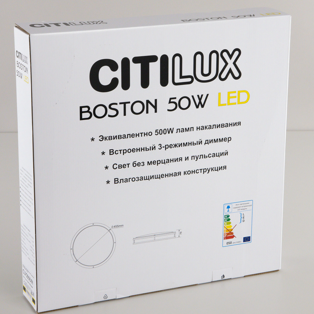 Citilux Бостон CL709501N LED Люстра с диммером Хром Матовый