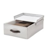 Коробка с крышкой IKEA BLADDRARE (БЛЭДДРАРЕ), Серый с рисунком, 35x50x30 см