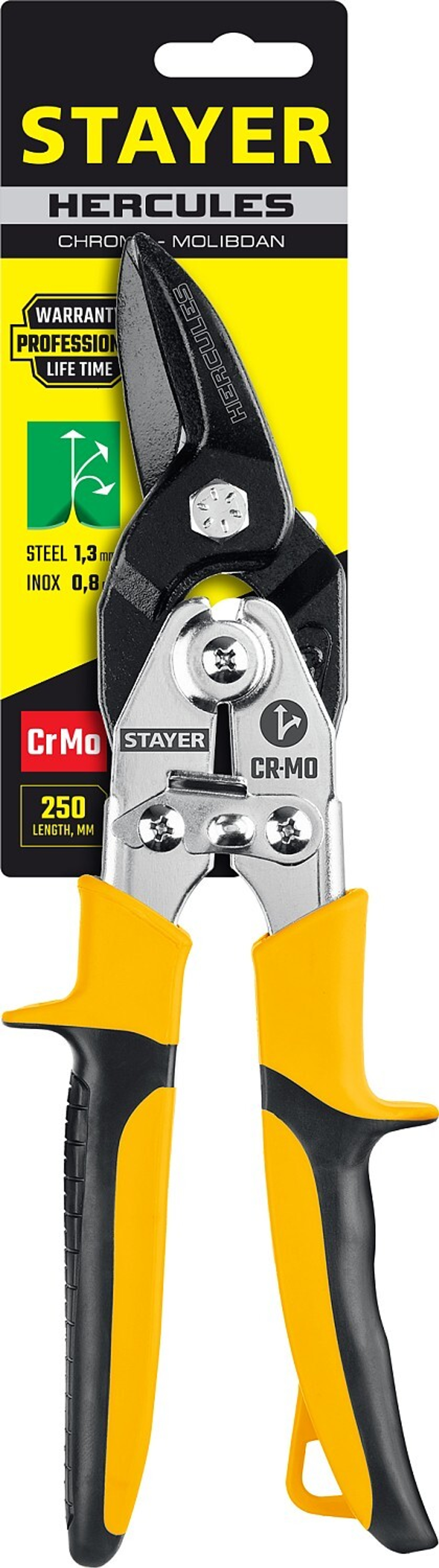 STAYER Hercules, 250 мм, правые ножницы по металлу, Professional (2321)