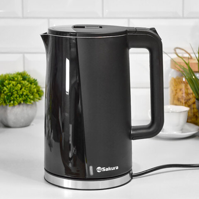 Чайник электрический 1,7л Sakura SA-2174BK, черный