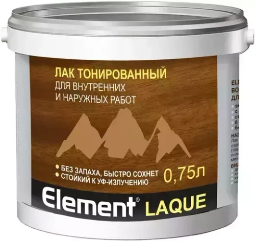 Лак Alpa Element Laque водный тонированный орегон