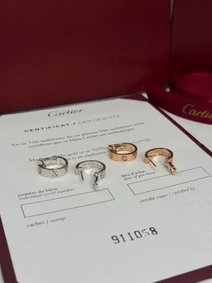 Серьги CARTIER LOVE