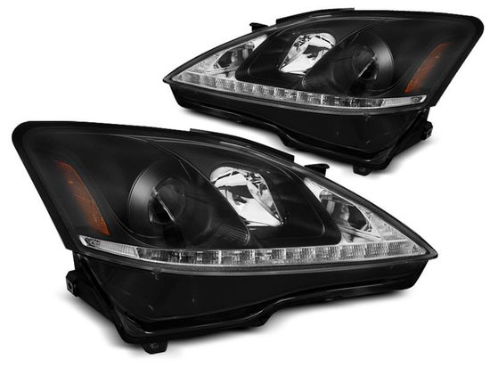 Передние фары BLACK DRL для Lexus IS 2(II)