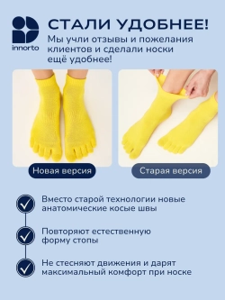 Носки с пальцами комплект 21279-3.4