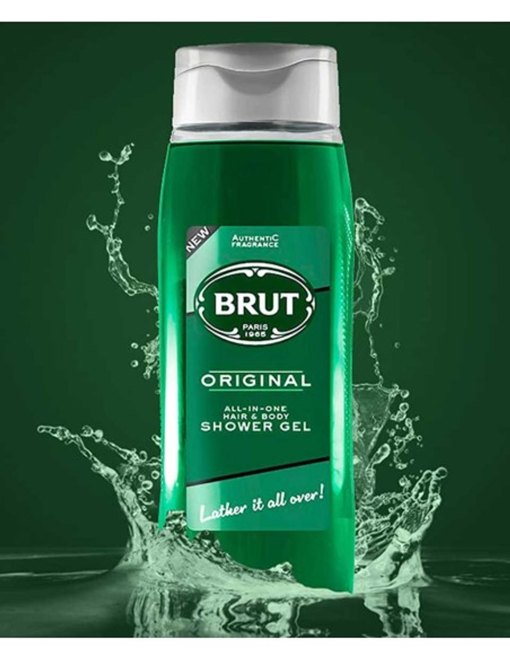 BRUT Men гель для душа и шампунь All-In-One Hair & Body Original 500 мл (Испания)
