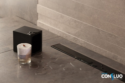 Душевой лоток Pestan Confluo Frameless Line 550 Black Glass