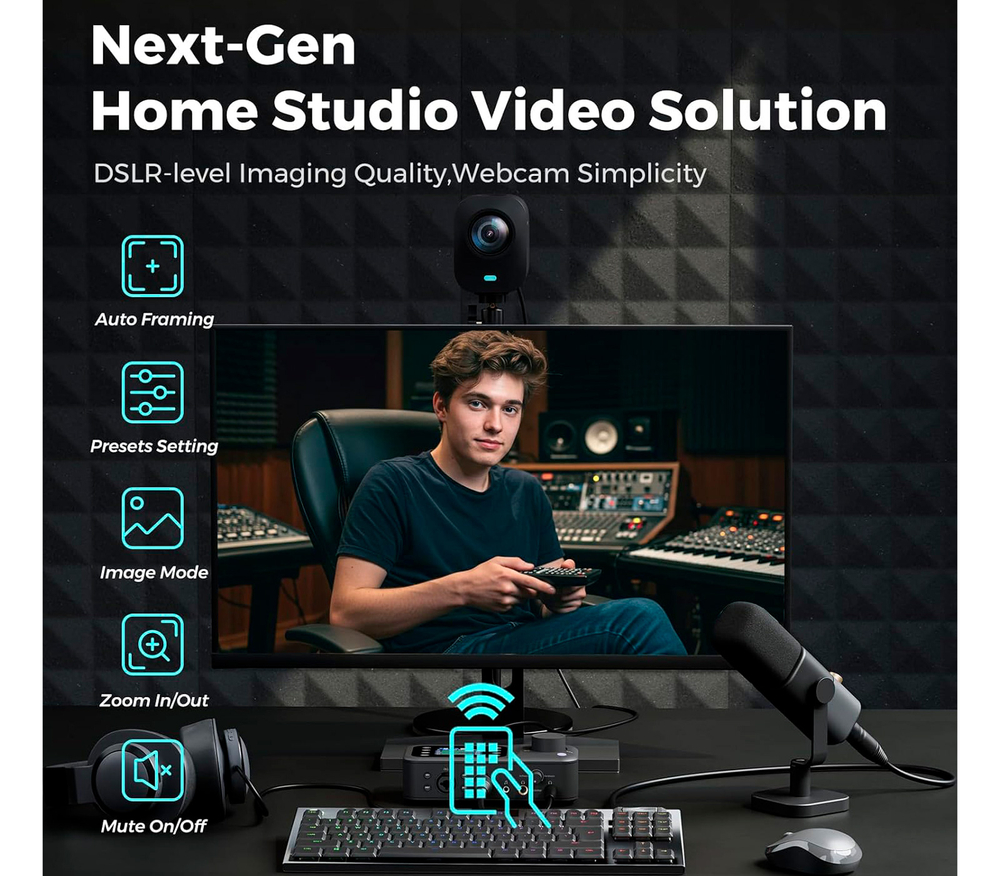 Веб-камера Nearity NearStream VM20, 4K, 10х опт. зум, HDMI, USB, Ethernet