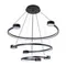 Подвесной светильник LED4U L7100-3 BK LED4U