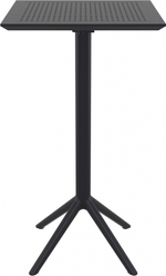 Стол пластиковый барный складной Siesta Contract Sky Folding Bar Table 60, черный