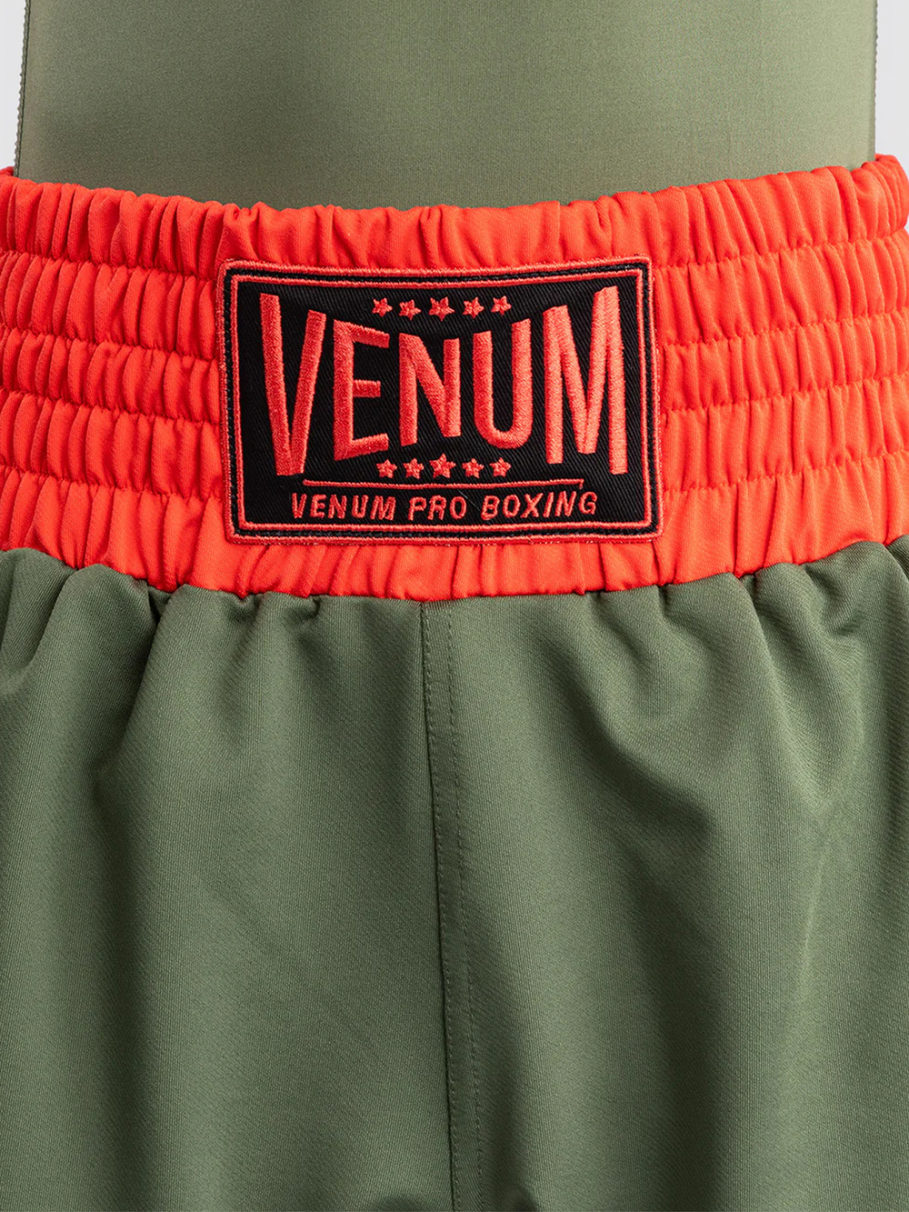 Шорты боксерские детские Venum Classic Army Green/Orange