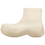 Bottega Veneta Puddle Rain Boots Rubber Classic Ankle Boots Women"s White