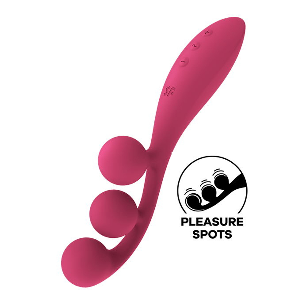 Satisfyer Tri Ball 1 Мультивибратор (Малиновый)