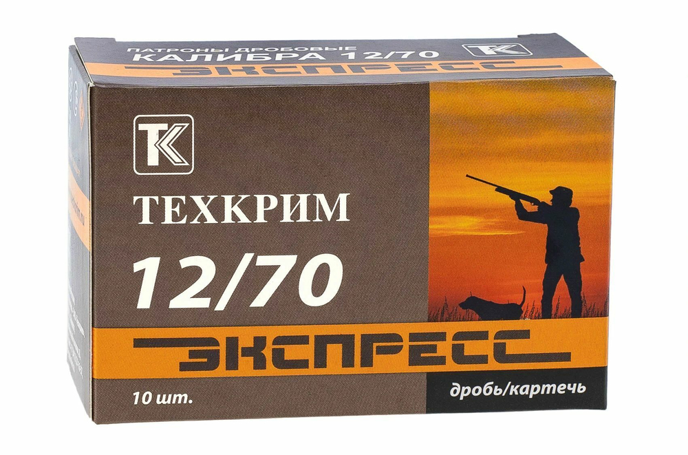 Патрон 12/70 Техкрим "Экспресс" №7, коробка 10 шт.