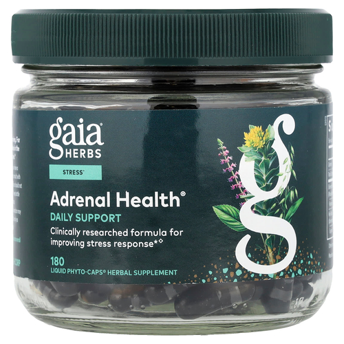 Gaia Herbs, Adrenal Health®, 180 Liquid Phyto-Caps®