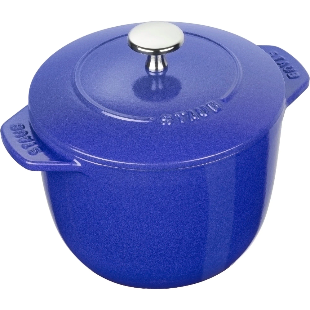 STAUB Чугунная кастрюля Cocotte 3 л 20 см синяя EAN 3272340043987