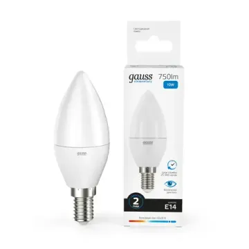 Лампа Elementary LED Свеча 10W E14 6500K 33130 Gauss