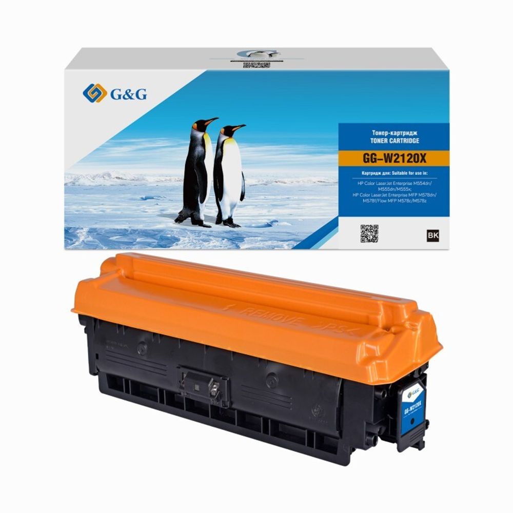 Картридж G&amp;G, аналог HP W2120X (212X) для CLJ M554/M555/M578, черный (13k)