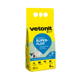 Шпаклевка гипсовая Vetonit Superflot для стыков, 5 кг