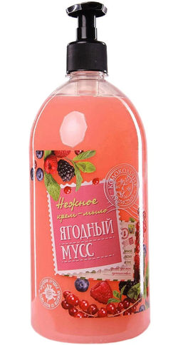 Жидкое мыло Душистый колокольчик 1000мл Ягодный мусс (12)